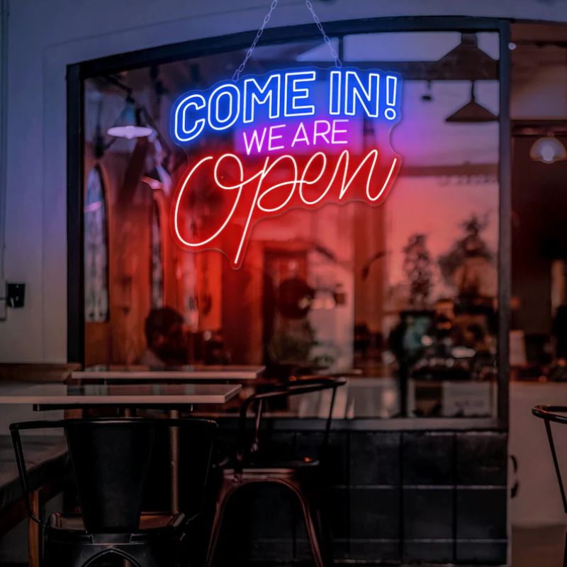 Come in We're Open Neon Sign Shop Neon Sign