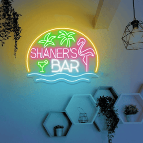 Flamingo Led Neon LED Sign Custom Name Pool Bar Neon Sign