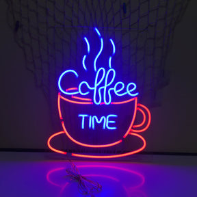 Coffee Time Led Neon Sign Shop Decor Sign