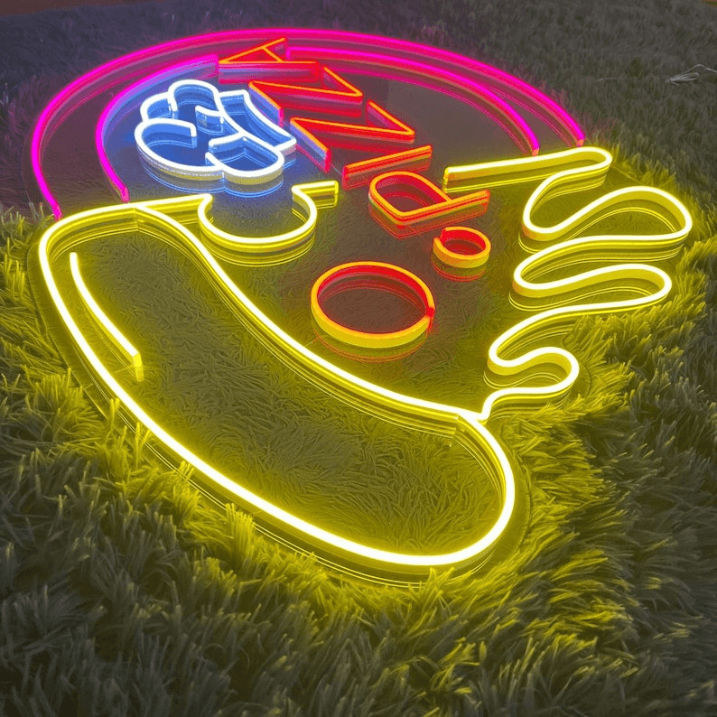 Pizza Slice Led Neon Sign Custom Restaurant Neon Sign