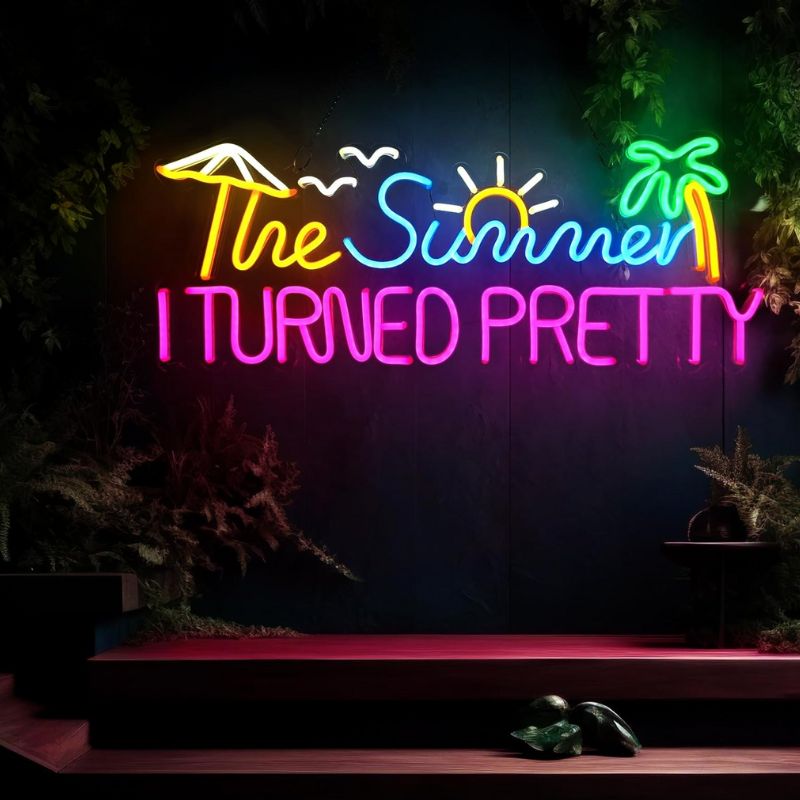 The Summer I Turned  Pretty Led Neon Sign Neon Room Decor Sign