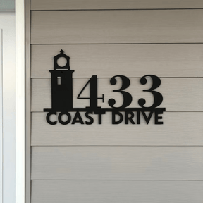 Custom Metal House Number Sign Address Plaque