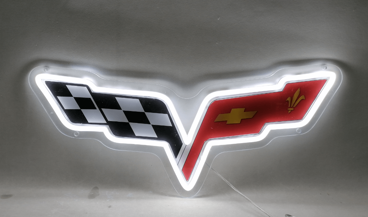 Corvette Led  Neon Sign for Garage Decor