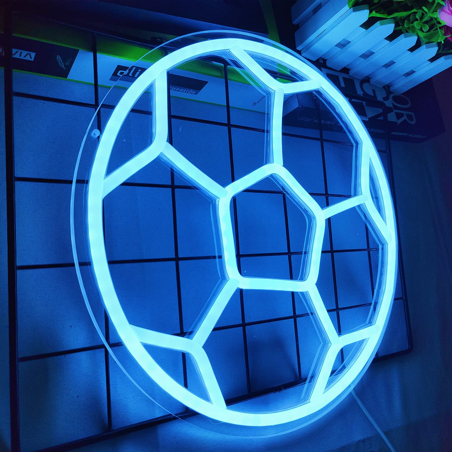 Soccer Neon Sign for Home Decor