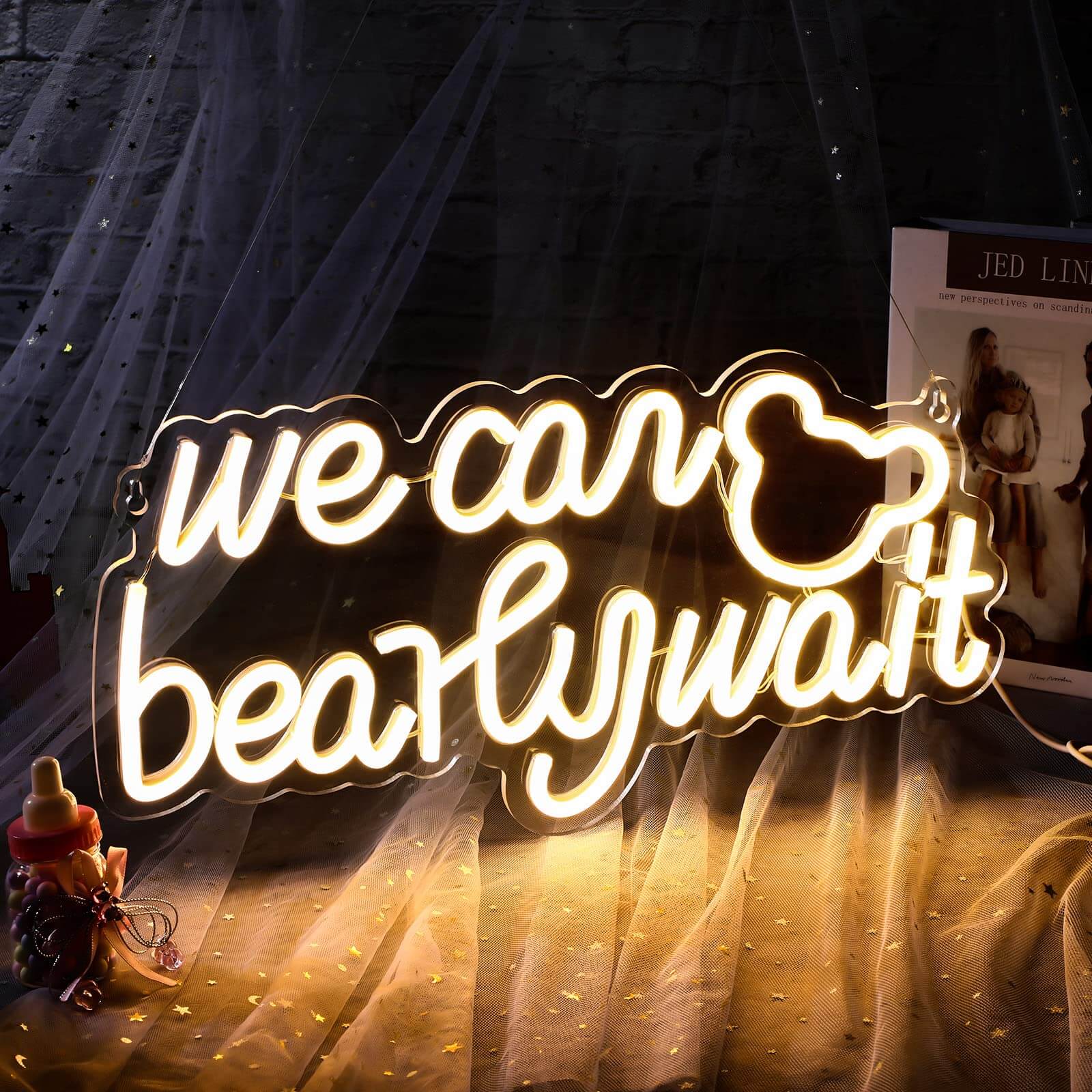 We Can Bearly Wait Neon Sign