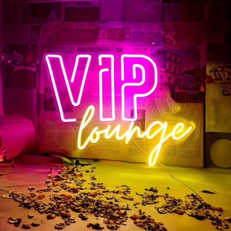 VIP Lounge Neon Sign Custom Led Neon Sign