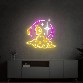 Moon Cloud Star Neon Sign Wall Decor