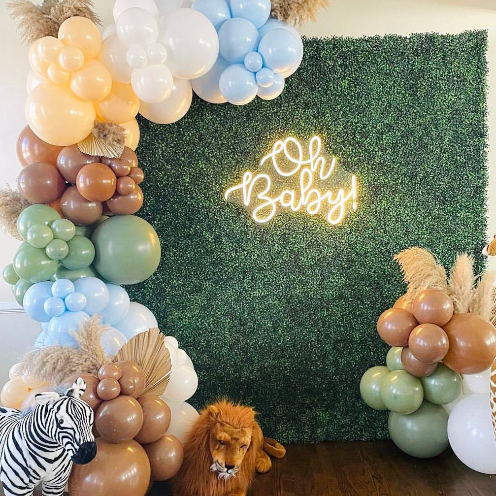 Oh Baby Neon Sign for Baby Shower Party