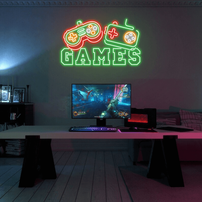 Game Controller Neon Sign Custom Neon Sign for Gaming Room Decor