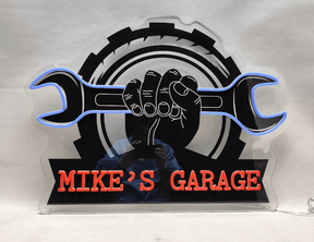 Custom Garage Led Neon Sign Men Gift Wall Decor Light