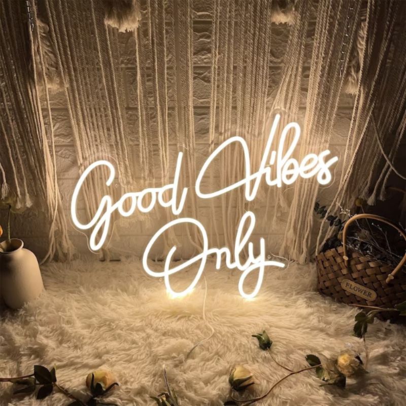 Good Vibes Only Neon Sign Home Decor Neon Sign
