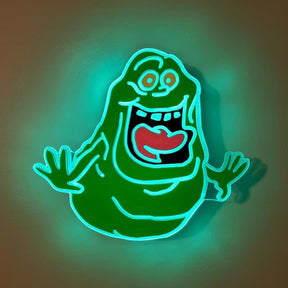 Ghostbusters Slimer Sign Led Sign for Gaming Room Wall Decor