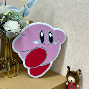 Kirby Cartoon Neon Sign for Kids Gift Gaming Room Decor