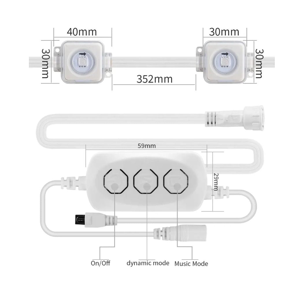 Permanent Smart RGB Outdoor Lights for Halloween  Christmas Decoration