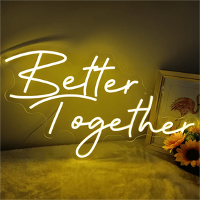 Better Together Neon Sign for Wedding  Party Decoration