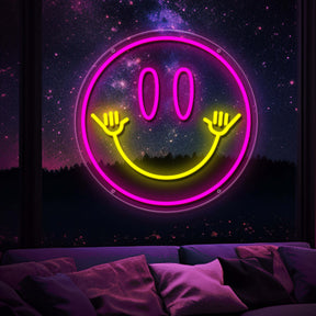 Smiley Face Neon Sign Led Neon Light for Wall Decor