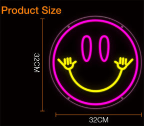 Smiley Face Neon Sign Led Neon Light for Wall Decor