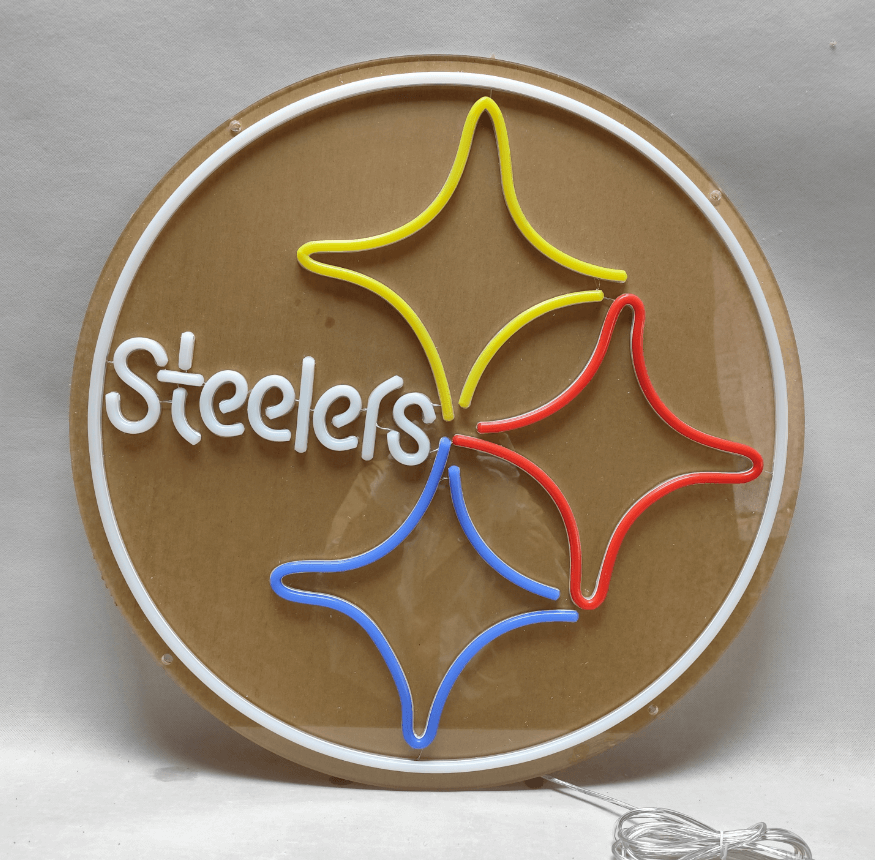 Steelers Led Neon Sign Light Man Cave Decor Sign Light