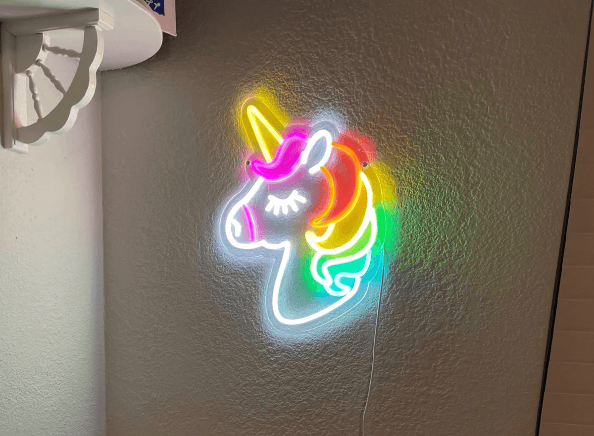 Unicorn Led Neon Sign Home Decor Kids Gift