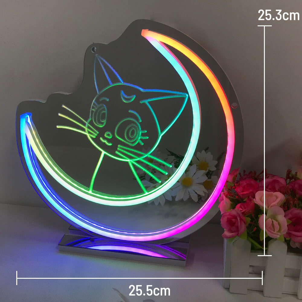 Mirror Neon Sign for Home&Shop Decor