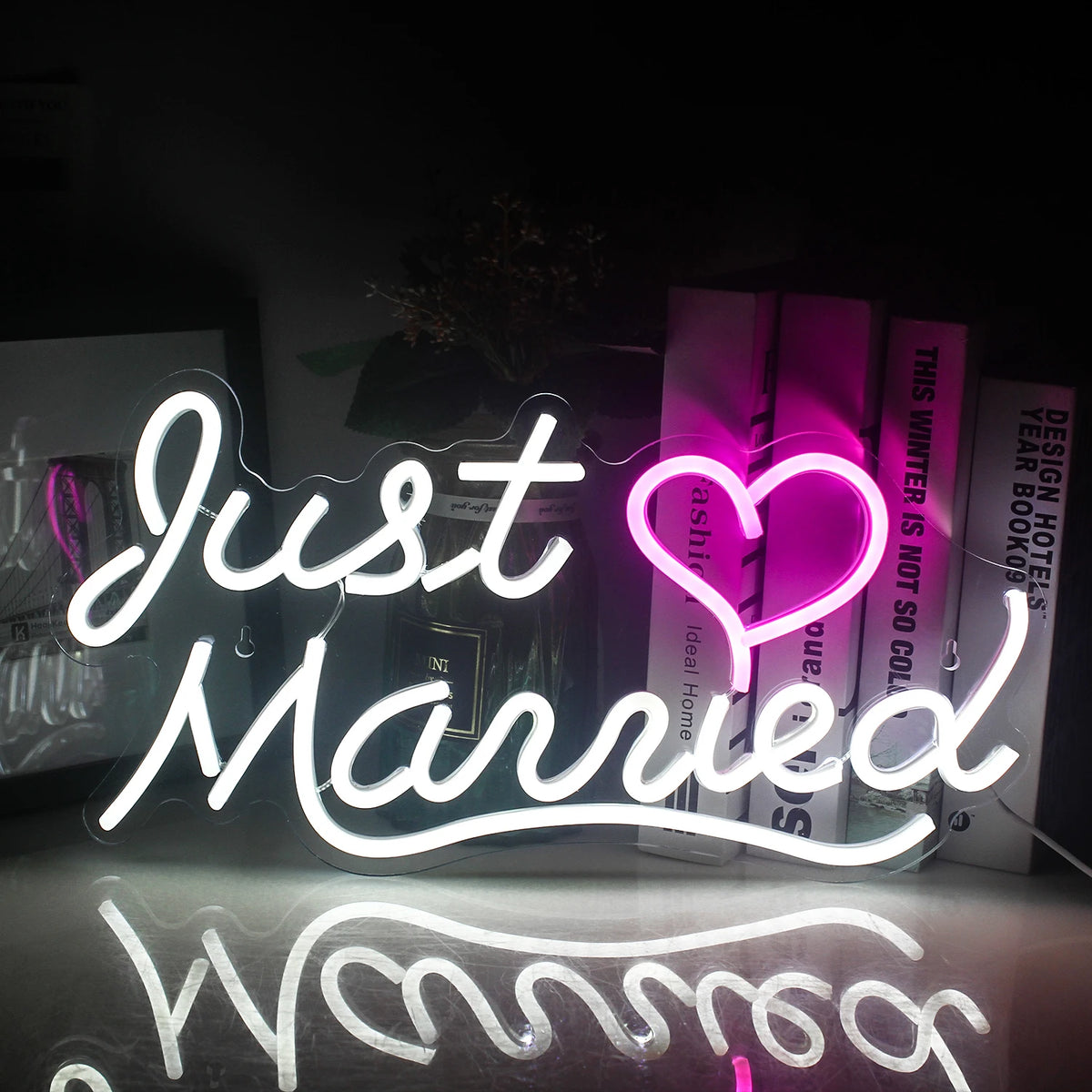 Just Married Neon Sign for Wedding Party Decor