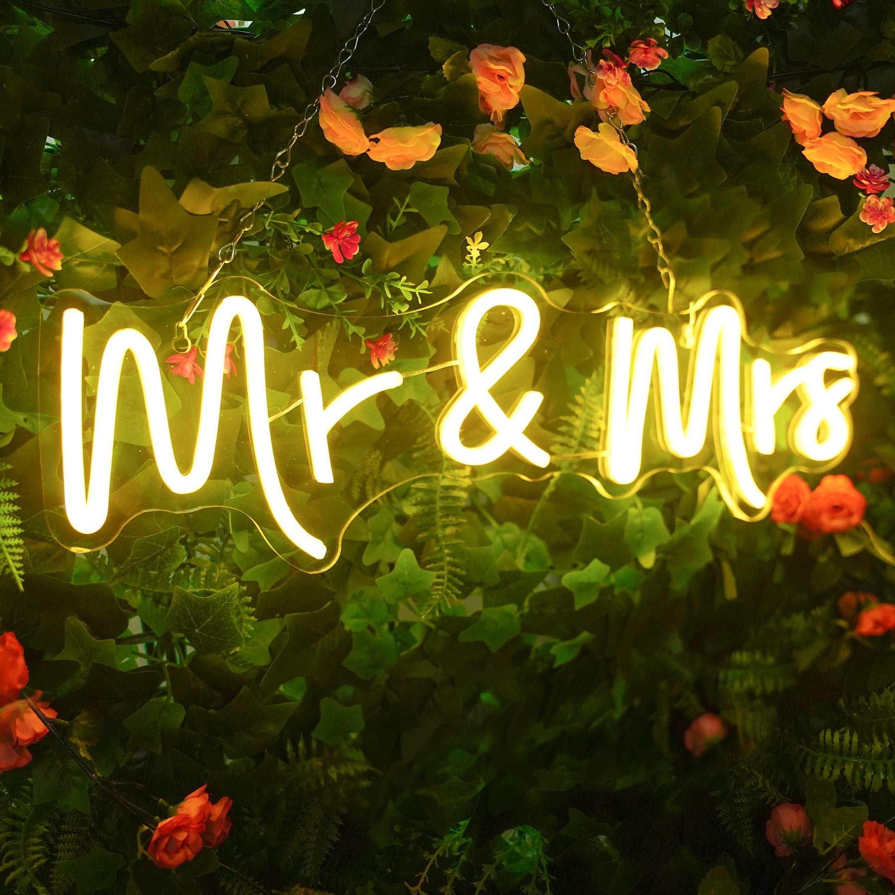 Mr&Mrs Neon Sign for Wedding Party Decor