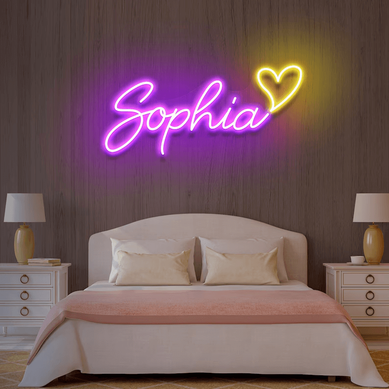 Custom Name Led Neon Sign Wedding Neon Sign Gift