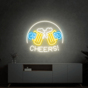 Beer Cheers Neon Signs Lights Bar Art Wall Decor