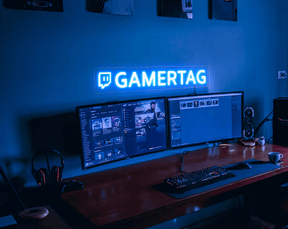 Custom Twitch Username Led Neon Sign Gaming Room Neon Sign