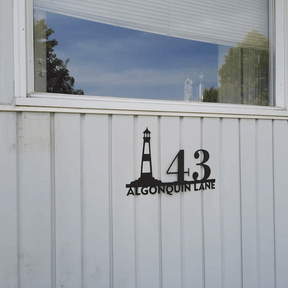 Custom Metal House Number Sign Address Plaque