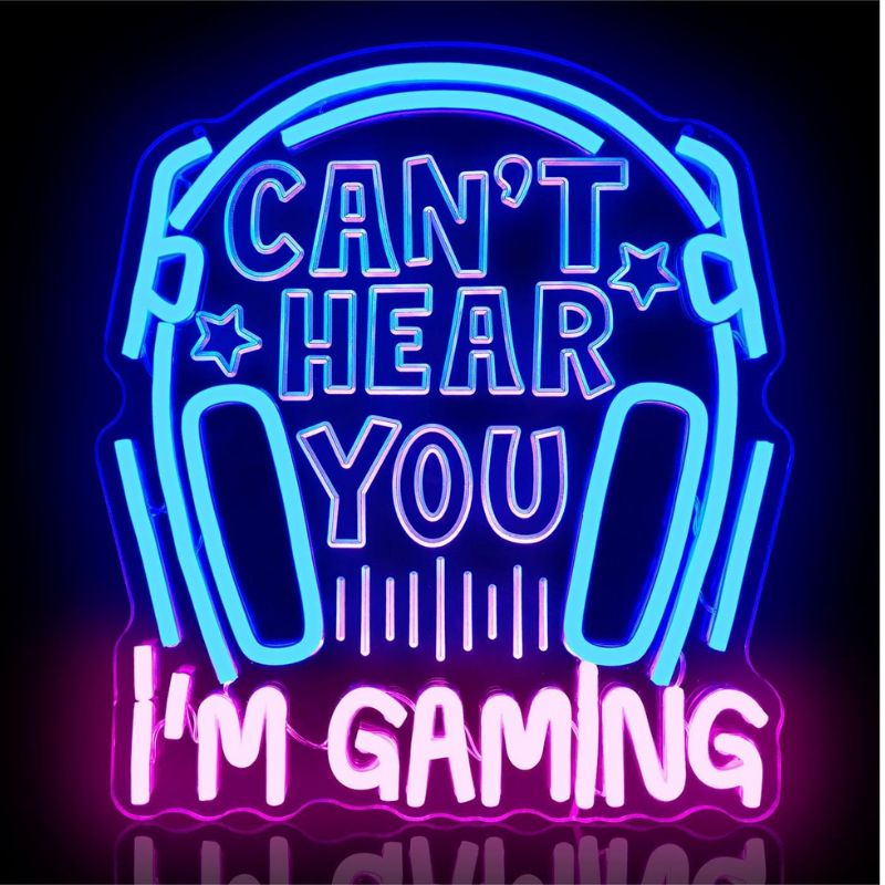 Ics Neon Sign Game Controller Neon Sign Led Neon Sign for Wall Decor