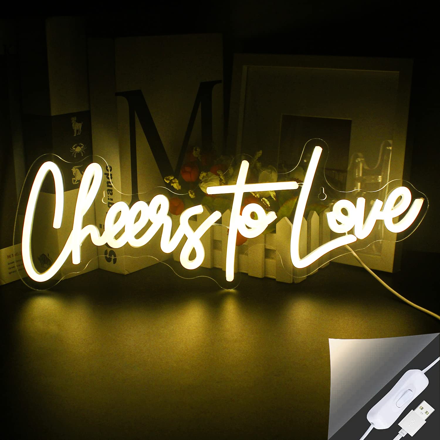 Cheers to Love Neon Sign