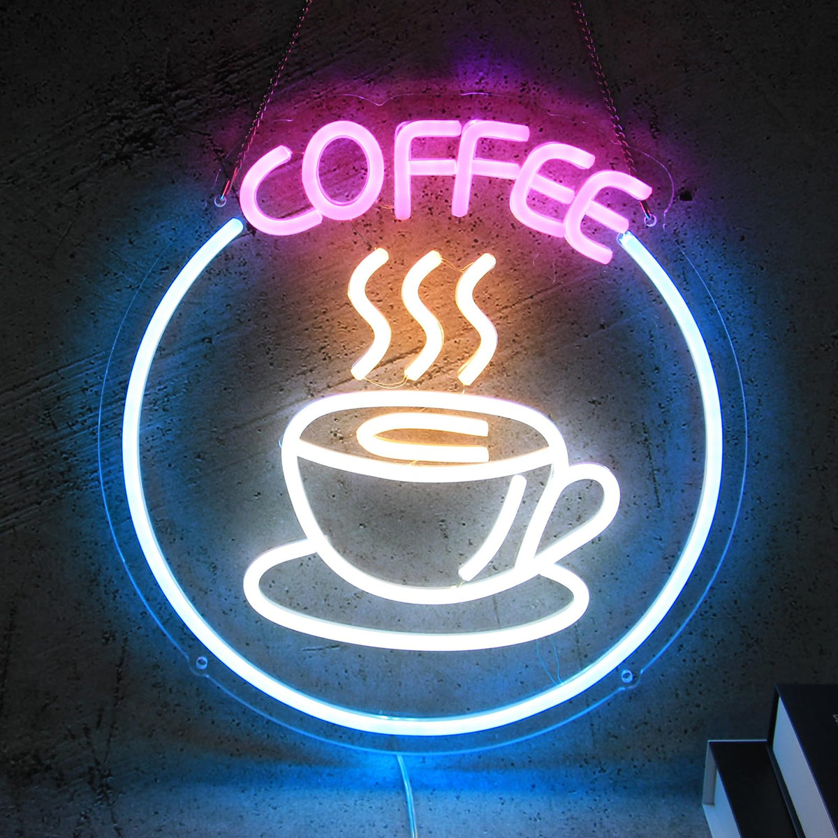 Coffee Neon Sign Round Neon Sign