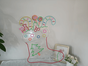 Christmas Sock Neon Sign Light Unique Gift