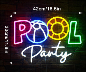 Pool Party Neon Sign