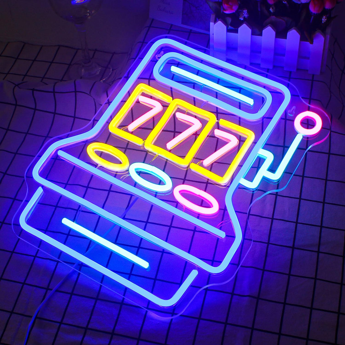 Games Console Blues Neon Sign for Gaming Room Decor