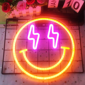 Smile Neon Sign for Shop&Home Decor