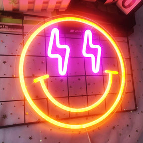 Smile Neon Sign for Shop&Home Decor