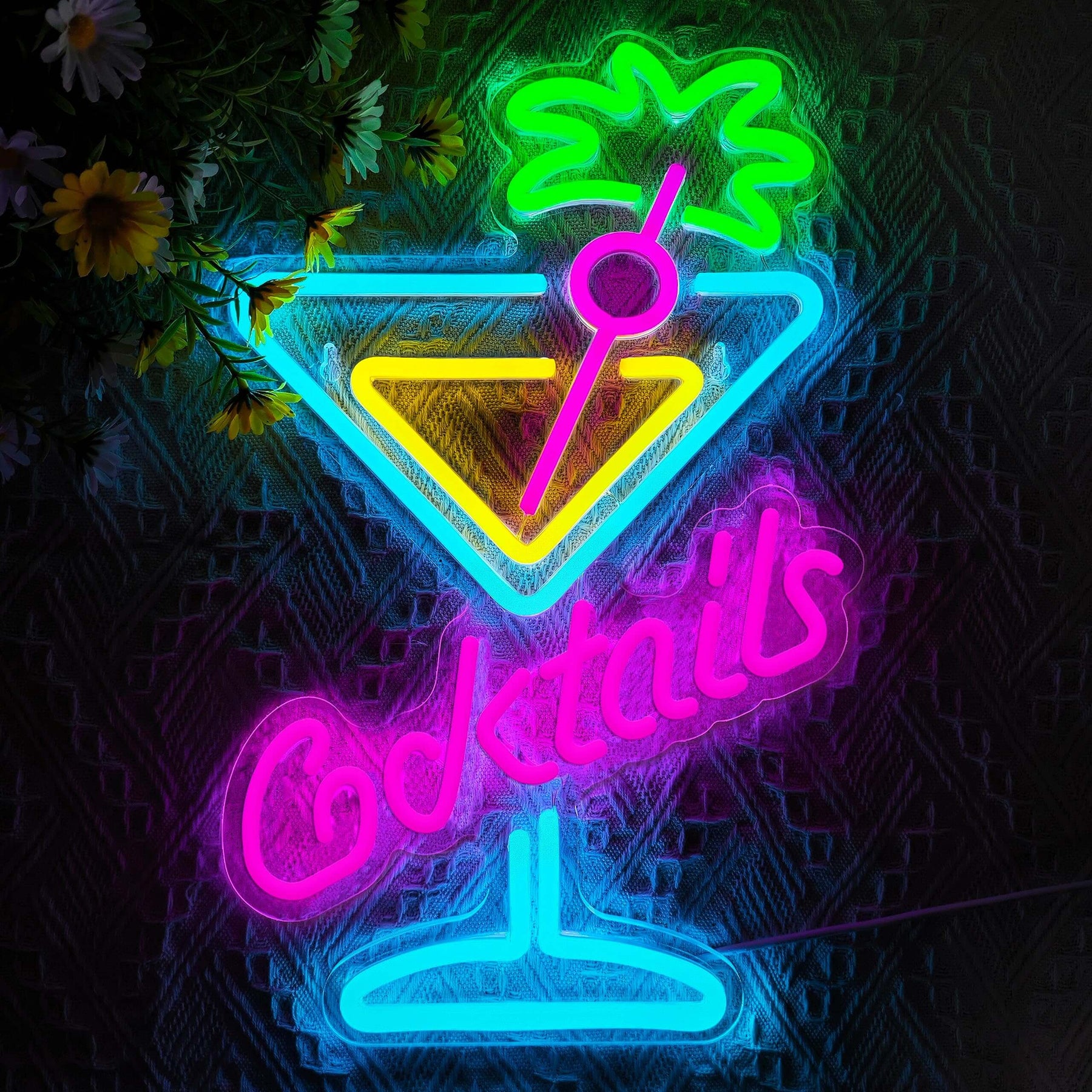 Cocktail Neon Sign for Party&Bar Decor