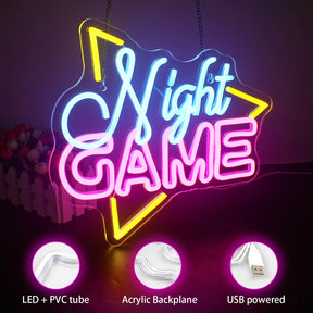 Game Night Neon Sign