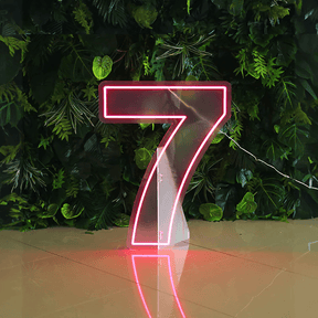 0 to 9 Number LED Neon Sign Wall Letters Light Party Decoration