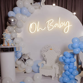 Oh Baby Neon Sign for Baby Shower Party Decor