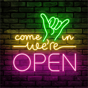 Come in We're Open Sign Bar Led Light Sign