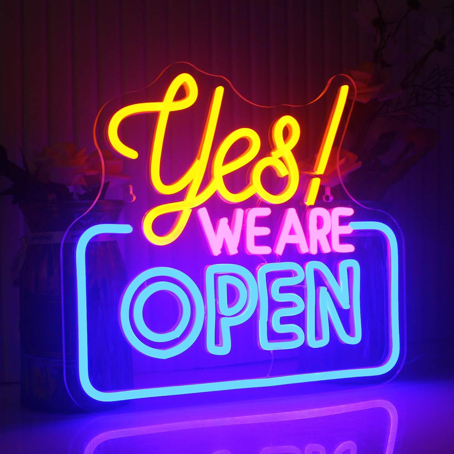 Yes Open Neon Sign Shop&Bar Open Led Sign