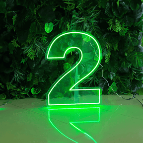 0 to 9 Number LED Neon Sign Wall Letters Light Party Decoration