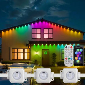 Permanent Smart RGB Outdoor Lights for Halloween  Christmas Decoration