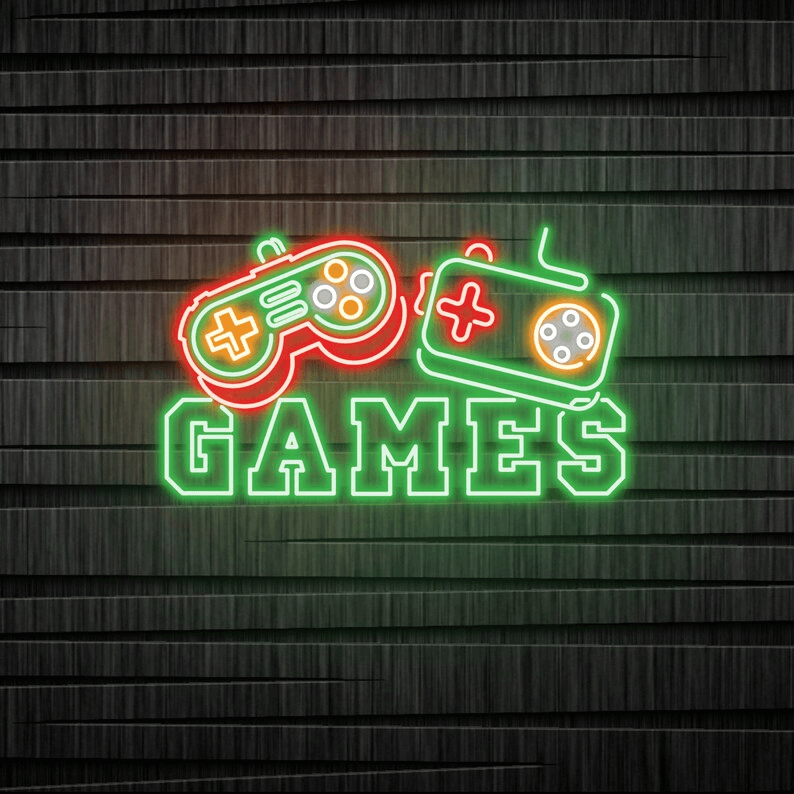 Game Controller Signs Game Controller Neon Sign Custom Neon Sign for Gaming Room Decor