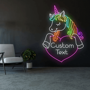 Personalized Unicorn LED Neon Sign Wall&Party Decor