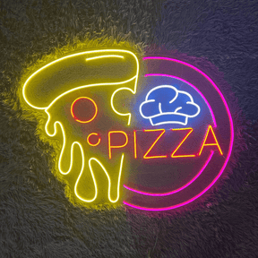 Pizza Slice Led Neon Sign Custom Restaurant Neon Sign