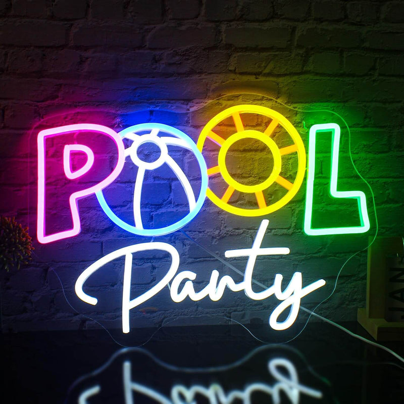Pooling Sign Prom Pool Party Neon Sign